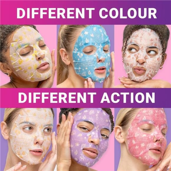 12 Pack of Sheet Face Masks Skincare - Collagen Face Mask Sheets with - Picture 4 of 6